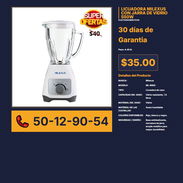 LICUADORA MILEXUS CON JARRA DE VIDRIO 550W VPT# -0123 - Img 56243930