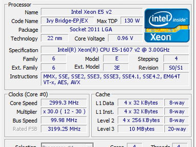 Vendo micro Xeon E5 1607v2 socket 2011 para chipset  x79 ..53716012 - Img main-image