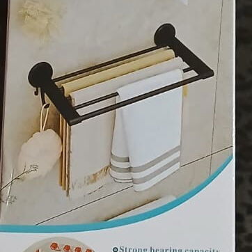 🧖🏽♀️Toallero para baño ✅Material metal y plástico Color disponible blanco 🤍 🏷️$7000 - Img 117594260