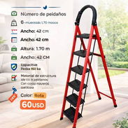ESCALERA DE MANO DOMÉSTICA PLEGABLE DE 6 PASOS ✨🪜 - Img 56144132