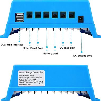 MPPT CONTROLADOR REGULADOR DE 120 AMPERE 12V,24V,36,48V - Img 119513771
