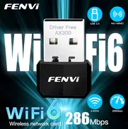 Adaptador Wifi Antena Wifi 6 Receptor WIFI USB Tarjeta Memoria NUEVO Modem ALTA CALIDAD - SIN DRIVERS - Plug & Play Red - Img 48978429