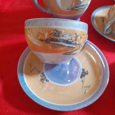 Juego de licorera y Té. Antigüedades - 4/5