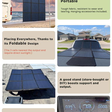 LVYUAN 400W Panel solar portátil - 4/10