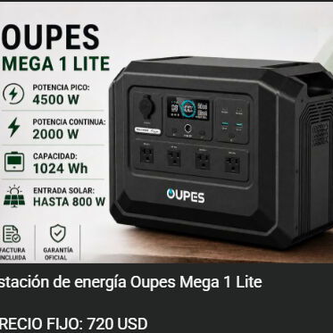 Estaciones de Energia Marca OUPES y Oukitel P0934-AV005 - 2/6