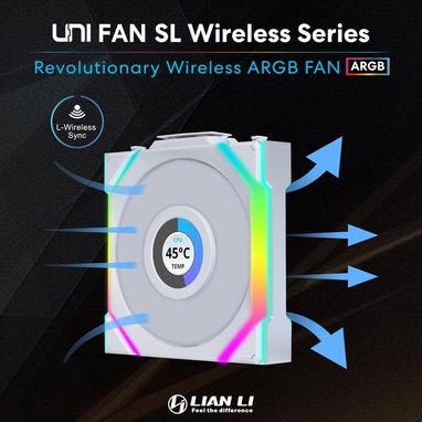 ❄️ Kit 3 Ventiladores Lian Li UNI Fan SL LCD 120mm ARGB Wireless con pantalla 1.6"🖥️🌐 - 5/6