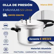 Olla de presión 3 válvulas 5,5L - Img 56732928
