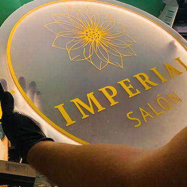 Carteles personalizados con retroiluminacion, cartel de acrilico para salón de belleza - Img 122341977