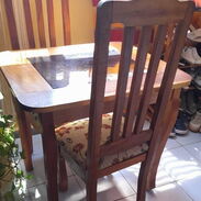 Juego de mesa de comedor con 2 sillas - Img 45293824