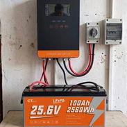 KIT SOLAR HÍBRIDO POWMR 4KW 24V 120V + LiFePO4 25.6V 100Ah - Img 57447365