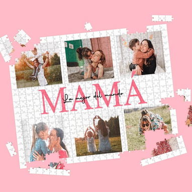 Cojines bolsas regalos personalizados día de las madres rompecabezas porta celular - Img 120842730