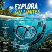 Mascara visor cristal y snorkel/ snorkeling 2025/Adultos - Img 51078749