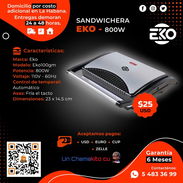 🥐 SUPER OPCIÓN 🥐 SANDWICHERA MARCA EKO #2. ENTREGAMOS CON FACTURA Y GARANTÍA. TL 55833699 - Img 52917884