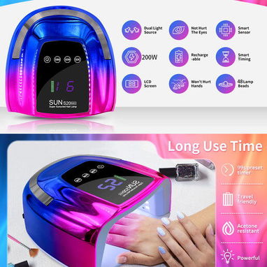 Lámpara recargable para uñas - 4/8