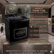 🧺 ¡NUEVA EN CAJA! Lavadora Semiautomática Milexus de 7 KG (Modelo Twin Tub) 🧺 - Img 55707741