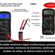 Cargador de baterías AA/AAA y Multimetro digital - Img 45533929