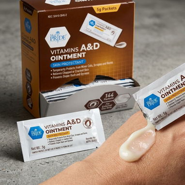 Vitamina A & D en ugüento para dermatitis de pañal de bebé y adultos , cortes quemaduras alivio inmediato 144 pack de 5g - 4/4