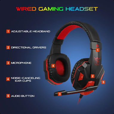 (X) BlueFinger Combo Gamer RGB 4 en 1 Teclado Retroiluminado + Mouse Gaming + Auriculares con Micrófono + Alfombrilla - Img 126468737