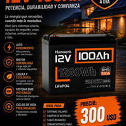 BATERÍA DE LITIO LiFePO4 EN VENTA⚡ 12V – 100Ah | 1280Wh ⚡ - Img 56775771