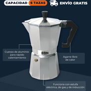 Cafetera de 6 tazas espresso, envío gratis, con factura, somos empresa - Img 56202081