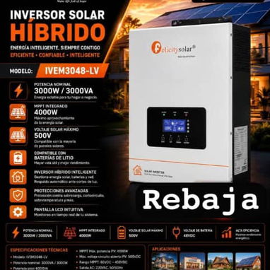 ‼️Gran variedad de Inversores Solares de todo tipo☀️⚡. Factura y Garantía. Transporte gratis en casi toda la Habana‼️ - Img 123616855