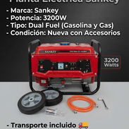 ⛽ PLANTA ELÉCTRICA SANKEY 3200W DUAL (Gasolina y Gas) • ¡Solución total para los apagones! ⚡ - Img 57983853
