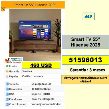 MV-622-Smart TV / 51596013 / Transporte Costo Adicional / - Img 123289758