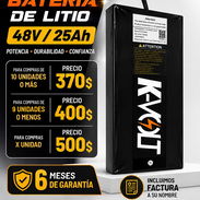 Venta de baterías de litio de 48V, 25 A/h. - Img 57187959