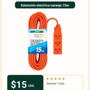 🏠 Extensión eléctrica naranja 15m - Img 56846854