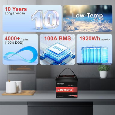 Batería de litio LiFePO4 de 12V 150Ah - 2/3