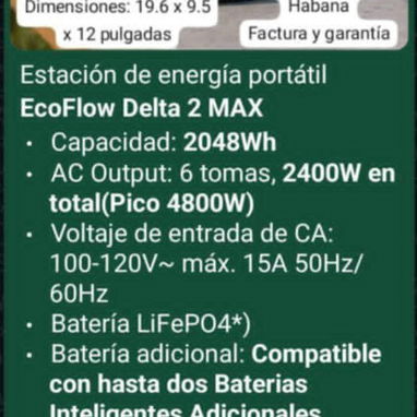 Ecoflow, inversores, Estaciones d energía bluetti, lámparas recargables con panel, cable adaptador solar, kit para panel - Img 121567393