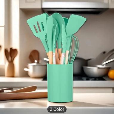 12 piezas de utensilios de cocina de silicona - Img 97963692