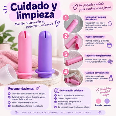 🌸 APLICADOR DE SILICONA PARA COPA MENSTRUAL 🌸 - 3/3