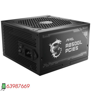 Fuente marca MSI modelo MAG A850GL PCIE5 (850W/70.5A) 80+ Oro, Full Modular NUEVA en su caja - Img 113240011