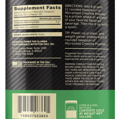 Creatina Optimum Nutrition 120 porciones - Img 123037390