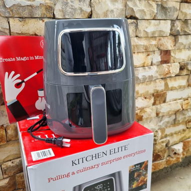 FREIDORA DE AIRE KITCHEN ELITE 5.5QT DIGITAL CON VENTANA (t) - Img 123216156
