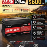 Baterías Dumfume// 25,6v 100 Ah BMS integrado// 595 USD - Img 56762808
