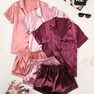 Pijamas de short satin - 8/10