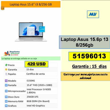 MV-613-Laptops....51596013....Transporte Cosro Adicional (Informacion en las fotos) - Img 123251232