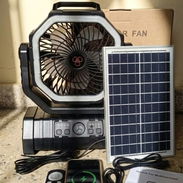 Ventilador Recargable F6 con panel solar de 9watt - Img 56892736