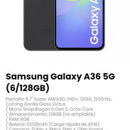Samsung Galaxy A36 5G (6/128GB). / Dual SIM / Incluye cable y cargador - Img 54060968
