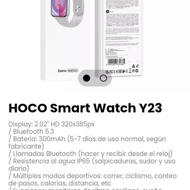 HOCO Smart Watch Y23 Display: 2.02" HD 320x385px - 2/2