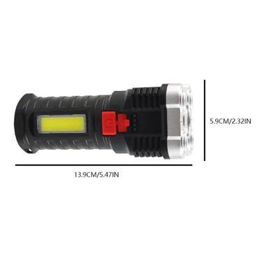 Linterna led carga usb batería interna recargable - Img 114411217