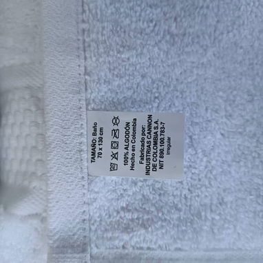 Toalla blanca de baño 100% algodón - Img 123284079