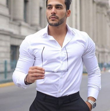 Camisas de vestir, blancas,negras,azul claro  de mangas largas 58547627. - Img 76761399