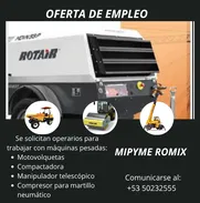 Solicitud de operarios para maquinarias pesadas - Img 50529901