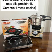 Combo de Cocina Infrarroja y Olla de Inducción - Img 55973474