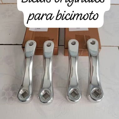 BIELAS DE HIERRO ENGOMADO Y PEDALES 15 USD (  NO SE PARTEN) EXCELENTE CALIDAD. - Img 124343703