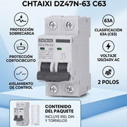 Disyuntor Miniatura AC CHTAIXI DZ47N-63 C63 - Img 57153296