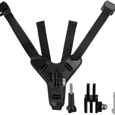 Soporte para cámara de acción en casco de motocicleta con correa para barbilla - 3/3